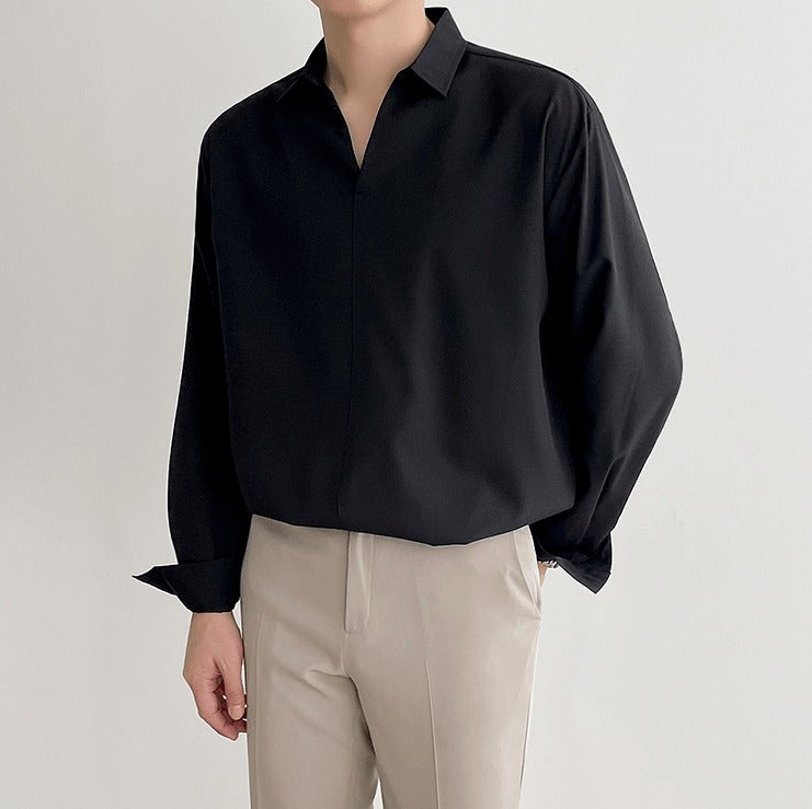 SZ3 V-NECK COLLAR SHIRT – SAZ Studios