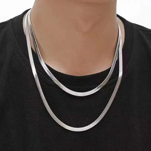 Herringbone Snake Chain Necklace