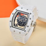 RM Style Richard Mille Watch in Rubber Strap, Skeleton Movement