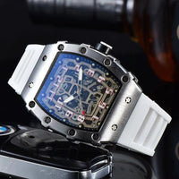 RM Style Richard Mille Watch in Rubber Strap & Stainless Steel Case, Automatic Movement