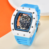 RM Style Richard Mille Watch in Rubber Strap, Skeleton Movement