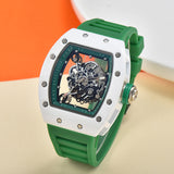 RM Style Richard Mille Watch in Rubber Strap, Skeleton Movement