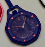 Royal Pop Pocket Watch, Leather Strap, Bioceramic Multi-Color, Quartz Movement