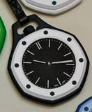 Royal Pop Pocket Watch, Leather Strap, Bioceramic Multi-Color, Quartz Movement